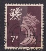 WALES GB 1978 7p PURPLE BROWN USED MACHIN STAMP SG W23. (H193) - Wales