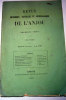 Revue Historique Littéraire Et Archéologique De L'anjou Première Année Tome Premier  1867 - Magazines - Before 1900