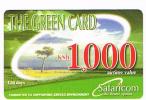 KENYA - SAFARICOM (GSM RECHARGE) - THE GREEN CARD: LANDSCAPE 1000 EXP. 5.07  -  USATA -   RIF. 751 - Kenya