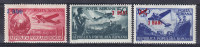 Romania 1952 Mi. A 1363-1364 Airmail Arienne Flugpost (1948) Overprinted Complete Set MNH** (2 Scans) - Neufs