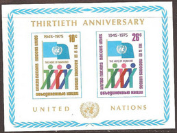 UN..1975..Michel # Block 6 (# 283-284)...MNH. - Neufs