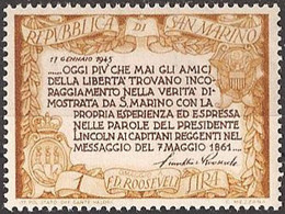 SAN MARINO..1947..Michel # 356...MLH. - Unused Stamps