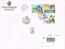 2007 - SAN MARINO - BUSTA VIAGGIATA CON LA SERIE COMPLETA "200° ANNIVERSARIO DELLA NASCITA G. GARIBALDI" CON TIMBRO FDC. - Brieven En Documenten