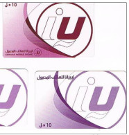 LIBIA (LIBYA)  - LIBYANA MOBILE   (GSM RECHARGE) -  LOGO ( LOT OF 2 WITH DIFFERENT CODE)  10 - USED  - RIF. 767 - Libye