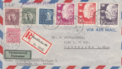 Brief Zweden Registered Mail To USA - ... - 1855 Préphilatélie