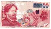 BILLET BELGIQUE - ROYAUME - P.147 (VOIR SIGNATURE) - 100 FRANCS - 1995 - ENSOR - CARNAVAL - PLAGE - 20 Franchi