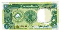 BILLET SOUDAN - P.39 - 1 POUND - 1987 - FLEUR DE COTON - IMMEUBLE - Soudan