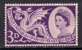 GB 1958 QE2 3d DEEP LILAC COMMONWEALTH GAMES UNUSED STAMP NO GUM  SG 567.(G40 ) - Nuovi