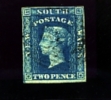 AUSTRALIA/NEW SOUTH WALES - 1856 2d. BLUE  FINE USED - Used Stamps