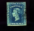 AUSTRALIA/NEW SOUTH WALES - 1856 2d. BLUE  FINE USED - Gebruikt