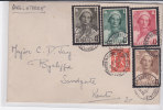 N°411/412/413/416BRUXELLES(MIDI) 19.VIII.36 S/lettre V.Angleterre.TB - Brieven En Documenten