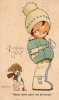 B. MALLET - Petite Fille Et Son Chien - Mallet, B.