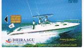 MALDIVE (MALDIVES)   - DHIRAAGU (CHIP) - 2000 SPEED BOAT   CODE 293MLD     - USED  -  RIF. 1583 - Maldives