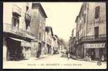 CPA  ANCIENNE- FRANCE- BÉDARIEUX (34)-  AVENUE BLANQUI- RUCHE DU MIDI- CAFÉ DE LA PAIX- BELLE ANIMATION - Bedarieux