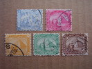EGYPT  PYRAMID STAMPS Mills/Piastres Values FIVE DIFFERENT VERY OLD USED. - 1866-1914 Khédivat D'Égypte