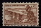 A.O.F. Mint No Gum  1947, 30c Girl & Bridge - Ongebruikt