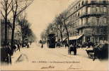 PARIS ( 6° ) , Le Boulevard Saint Michel , CPA ANIMEE + BUS , 1903 - Arrondissement: 06