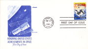 KENNEDY SPACE CENTER,HONORING UNITED STATES ACHIEVEMENTS IN SPACE 1981 Cover FDC,premier Jour. - 1981-1990