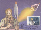 Rocket Discover CONARD HAAS,1990 CM,MAXICARD,CARTES MAXIMUM - ROMANIA - Europa