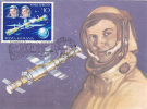 ESPACE,D.PRUNARIU FIRST ROMANIAN COSMONAUT IN SPACE,1991 CM,MAXICARD,CARTES MAXIMUM - ROMANIA - Europa