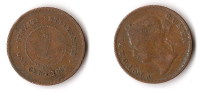 STRAITS SETTLEMENTS  1  CENTS  1895  VICTORIA - Colonie