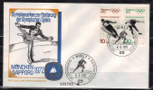 ALLEMAGNE  FDC Jo 1972  Kiel 1  Hockey Sur Glace - Hockey (Ice)