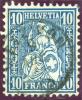 Heimat ZH WETZIKON 186?-08-09 Fingerhut-stempel Auf Zu#31 Sitzende Helvetia - Used Stamps