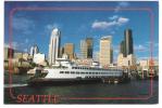 USA - Washington - Seattle Waterfront Skyline With Washington State Ferry - Fähre - Schiff - Ship - Seattle