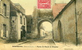 CPA 28 BONNEVAL PORTE ST ROCH ET L HOPITAL 1906 Colorisée - Bonneval