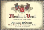 Etiquette De Vin - MOULIN à VENT - Arthur HÉGAR - N° ET1-38 - Beaujolais