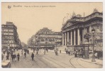 CPA BELGIQUE  BRUXELLES Place De La Bourse Et  Boulvard Anspach - Altri & Non Classificati