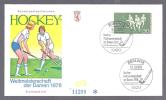 GERMANY BERLIN 1976 SPORT HOCKEY SPEC CACET COVER SERIAL NO WITH SPEC POSTMARK - Jockey (sobre Hierba)