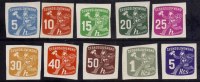 Tchécoslovaquie 1945 N°Y.T. ;  JO. 26 à 35* - Newspaper Stamps