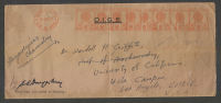 India 1954  METER FRANK Cover To United States Of America # 30816 Inde Indien - Briefe U. Dokumente