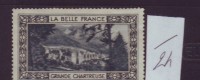 FRANCE. TIMBRE. VIGNETTE. CINDERELLA. BELLE FRANCE...............GRANDE CHARTREUSE - Toerisme (Vignetten)