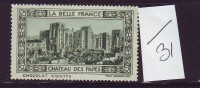 FRANCE. TIMBRE. VIGNETTE. CINDERELLA. BELLE FRANCE..............CHATEAU DES PAPES - Tourism (Labels)