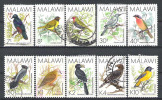 Malawi N° YVERT 516 517 520 521 522 523 525 526 527 ....  OBLITERE - Malawi (1964-...)
