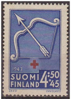 Finlandia 1943 Scott B57 Sello * Cruz Roja Escudo De Armas Savo Savolaks Michel 274 Yvert 264 Con Sobretasa 4,50 + 45p - Nuevos