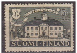 Finlandia 1946 Scott 254 Sello º Antiguo Ayuntamiento Porvoo Michel 331 Yvert 317 Postimerkki Suomi Stamp Finland - Usati