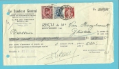 285+317+339 Op Recu Met Stempel BRUXELLES - 1932 Ceres Y Mercurio