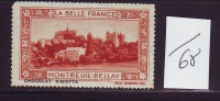 FRANCE. TIMBRE. VIGNETTE. CINDERELLA. BELLE FRANCE...................MONTREUIL BELLAY - Tourisme (Vignettes)