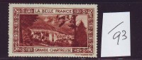 FRANCE. TIMBRE. VIGNETTE. CINDERELLA. BELLE FRANCE...................GRANDE CHARTREUSE - Turismo (Viñetas)