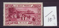 FRANCE. TIMBRE. VIGNETTE. CINDERELLA. BELLE FRANCE.................NICE - Toerisme (Vignetten)