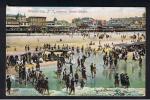 RB 801 - 1907 Postcard - Atlantic City New Jersey USA Showing Beach Chairs & Bathers - 2c Rate To Wellesbourne UK - Atlantic City