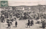 LAGUIOLE 57 L'AVEYRON PITTORESQUE LA CHAMP DE FOIRE (BELLE ANIMATION AVEC BESTIAUX ) 1911 - Laguiole