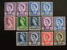 GB REGIONALS  WALES COLLECTION PRE-DECIMALS THIRTEEN MNH. - Galles