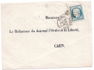 Enveloppe Agence Havas Pour Caen, 31 Janvier 1871 - War 1870