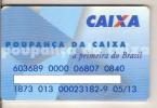 CC087 BRAZIL BANK CARD CAIXA ECONÔMICA FEDERAL POUP. AZUL LISTRAS - Geldkarten (Ablauf Min. 10 Jahre)