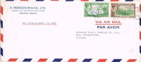 1693. Carta Aerea KINGSTON (Jamaica) 1949. Trasatlantiv Air Mail - Jamaïque (...-1961)