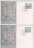 Faroe Islands FDC EUROPA CEPT 15-3-1982 Complete Set On 2 Covers With Cachet - 1982